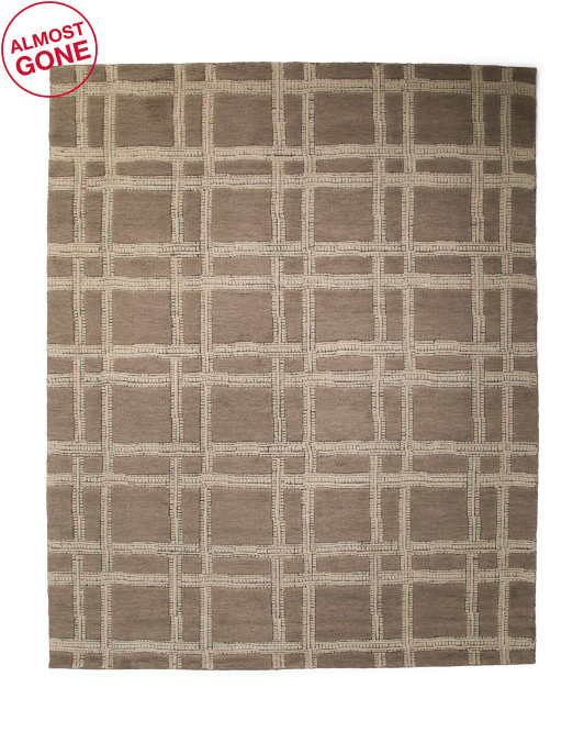 8x10 Jute Wool And Cotton Blend Milton Hand Knotted Area Rug | TJ Maxx
