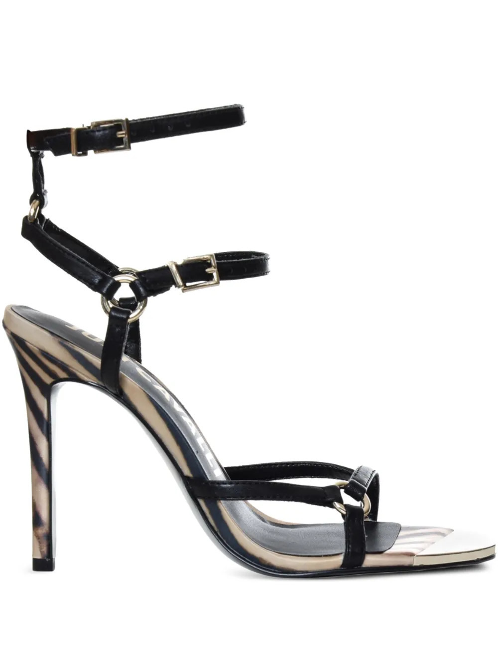 Just Cavalli animal-print sandals - Black | Farfetch Global