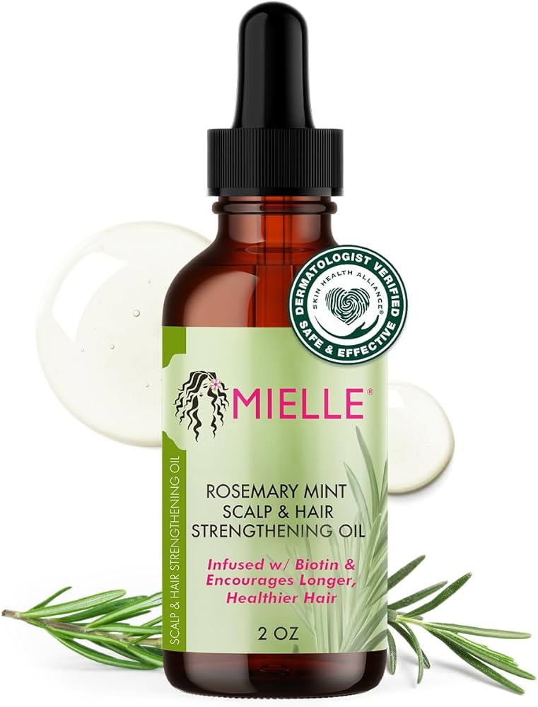 Mielle Organics Rosemary & Mint Hair Oil - Strengthening Biotin Oil Infused Frizzy & Damaged Hair... | Amazon (US)