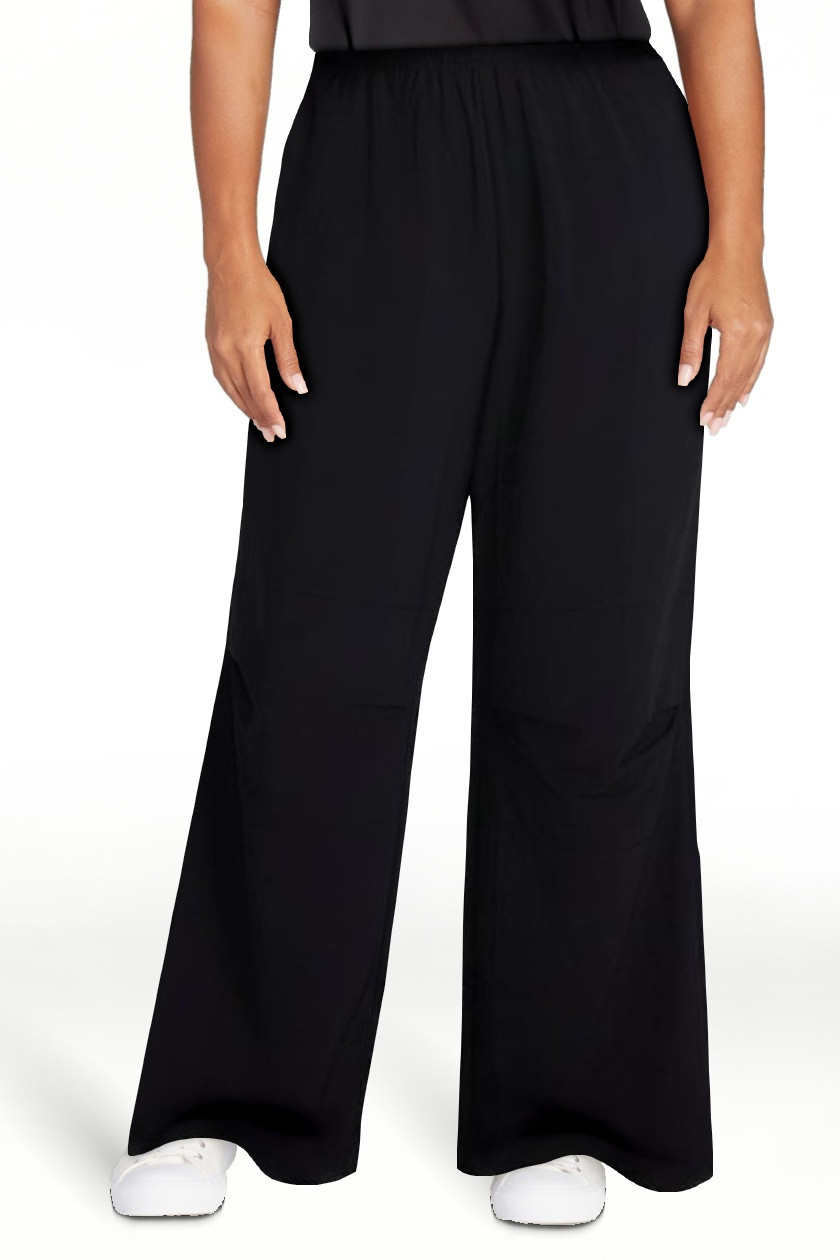 Avia Women's and Women's Plus Crinkle Pants with Pleated Knees, 27" Inseam, Sizes XS-4X | Walmart (US)