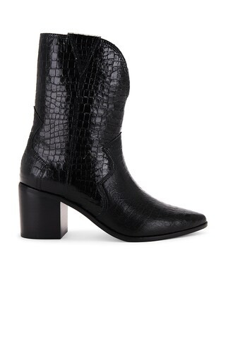 Kaanas Vera Cowboy Bootie in Black from Revolve.com | Revolve Clothing (Global)
