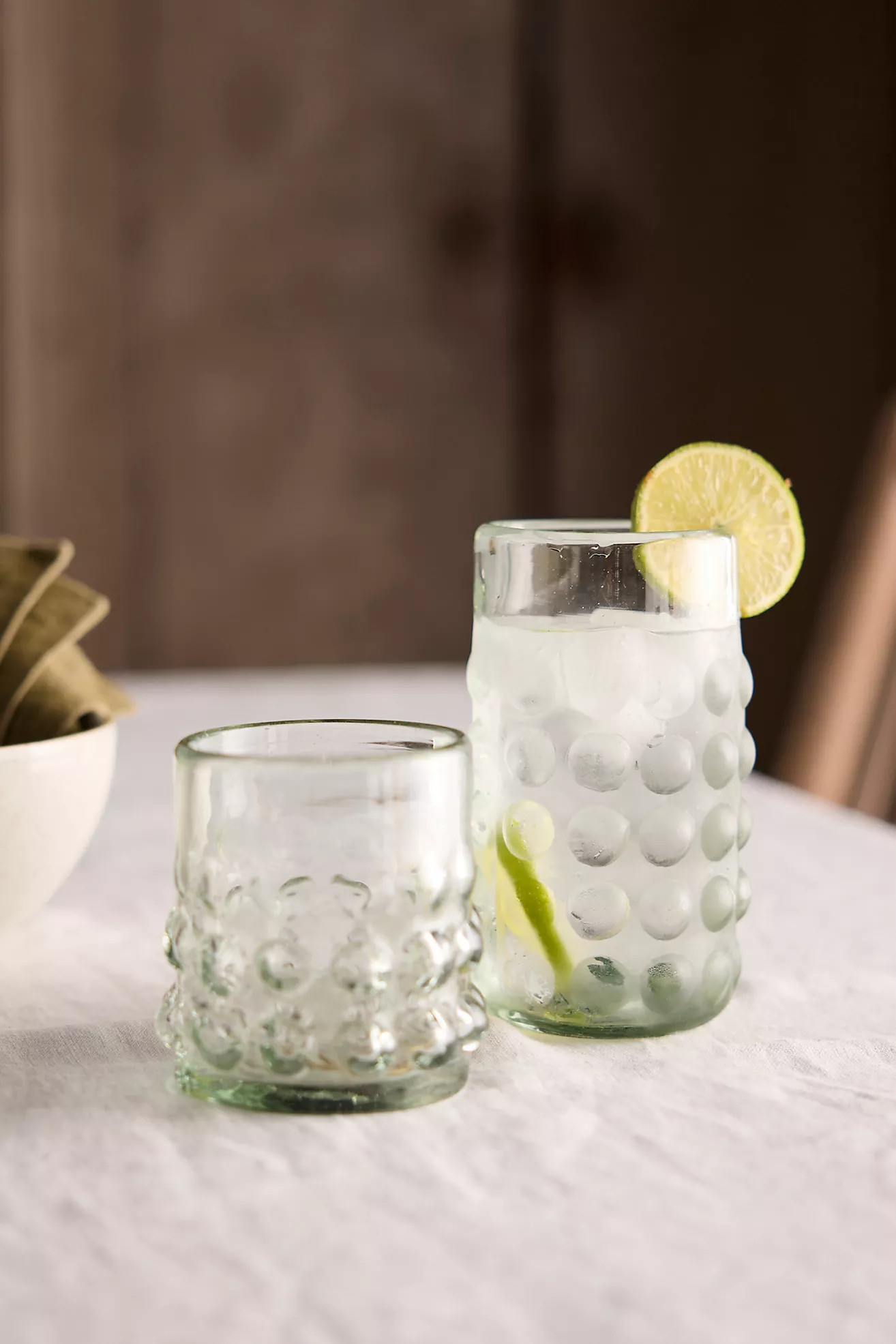 Recycled Bubble Highball Glass | Terrain