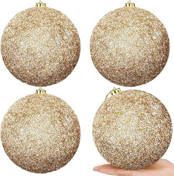 6" Christmas Balls Ornaments Large Christmas Tree Ornaments Decorations Shatterproof Shiny Christ... | Amazon (US)