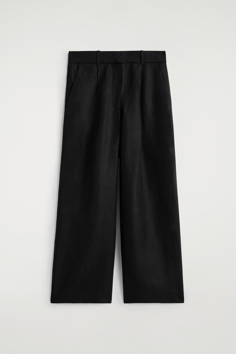 Relaxed Linen-Blend Wide-Leg Pants | COS (US)