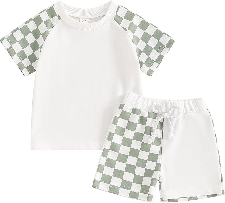 Kuriozud Toddler Baby Boy Summer Outfit Short Sleeve T Shirt Shorts Set 3 6 12 18 24 Months 2T 3T... | Amazon (US)