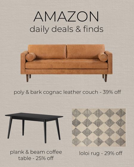 Amazon Daily Deals

Poly and bark couch, leather couch, loloi rug, chris loves julia rug, loloi, area rug, checkered rug, rug sale, area rug, plank and beam, coffee table, midcentury modern, amazon sale, amazon deals 

#LTKSaleAlert #LTKHome #LTKStyleTip