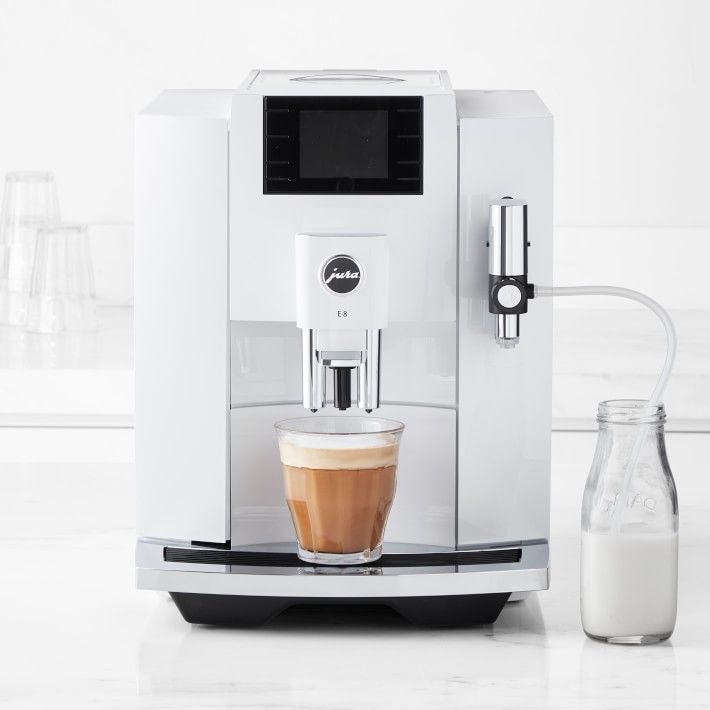 JURA E8 Chrome Fully Automatic Espresso Machine | Williams-Sonoma