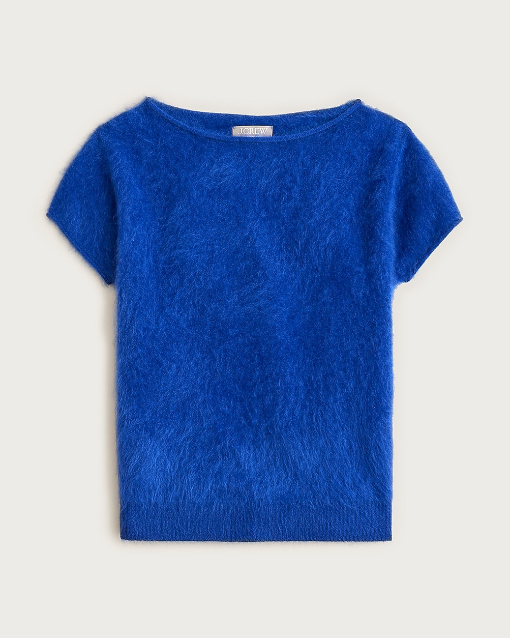 Brushed cashmere boatneck T-shirt | J. Crew US