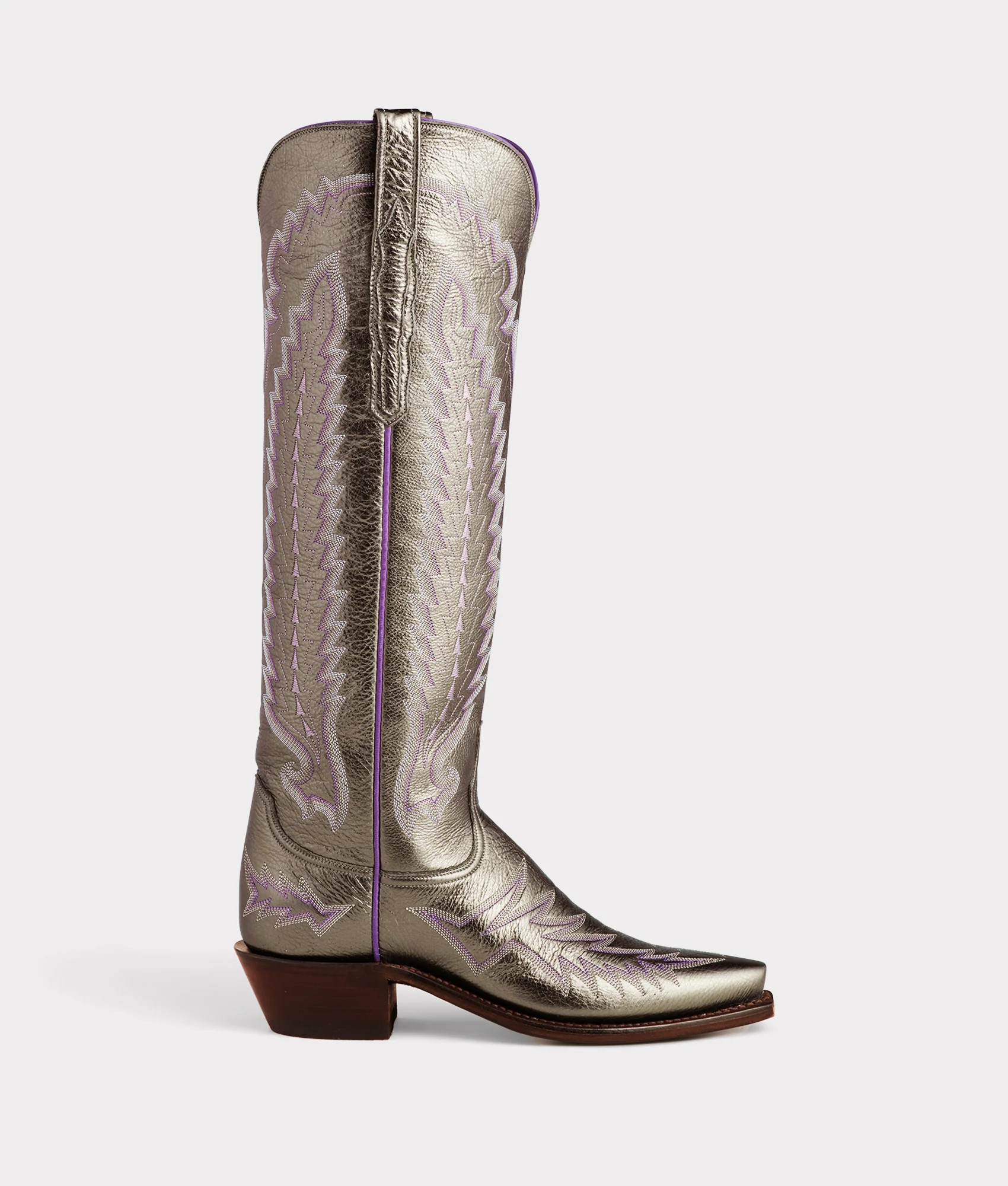 Priscilla :: Pewter 8.5 / B / 5 + 4 | Lucchese Bootmaker