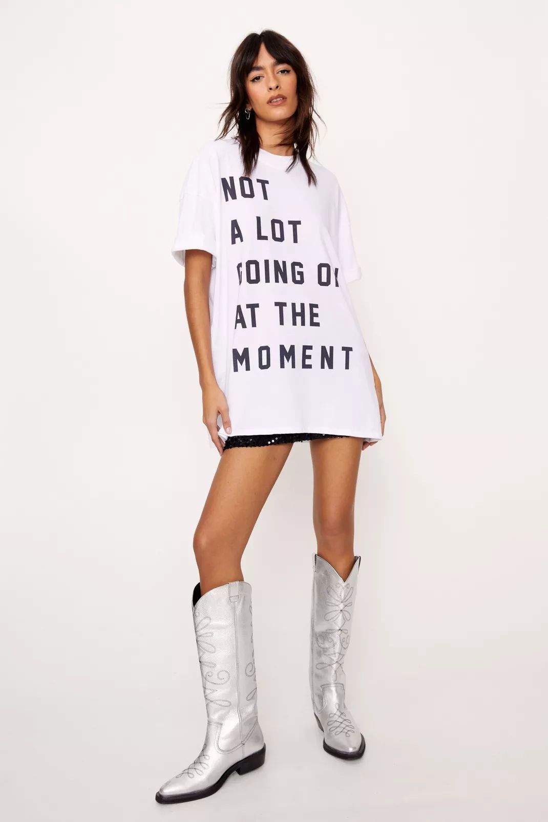 Not A Lot Going On Graphic T-shirt | Nasty Gal (US)