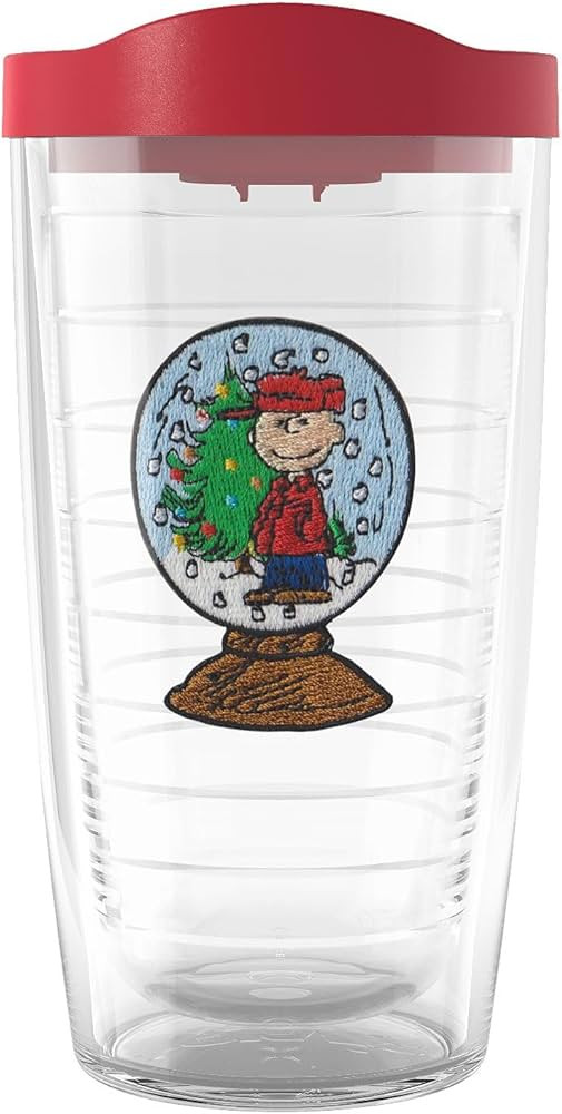 Tervis Peanuts - Charlie Brown Snoopy Christmas Snowglobe Made in USA Double Walled Insulated Tum... | Amazon (US)
