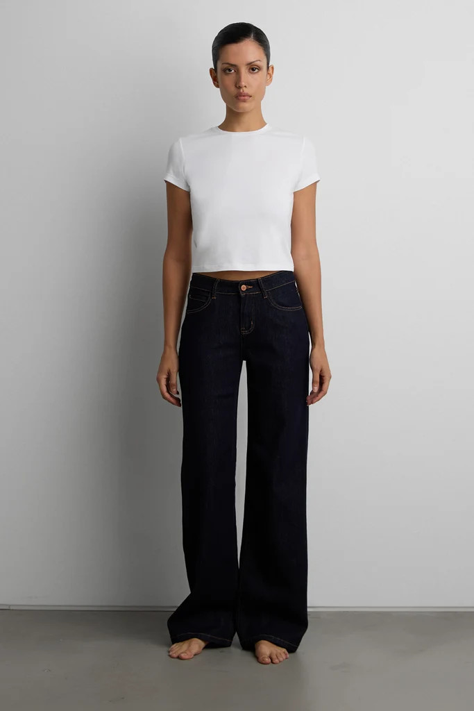 COTTON MODAL CREWNECK T-SHIRT | OAK + FORT