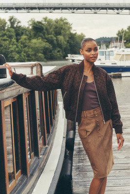Faux Suede Cargo Skirt | Anthropologie (US)