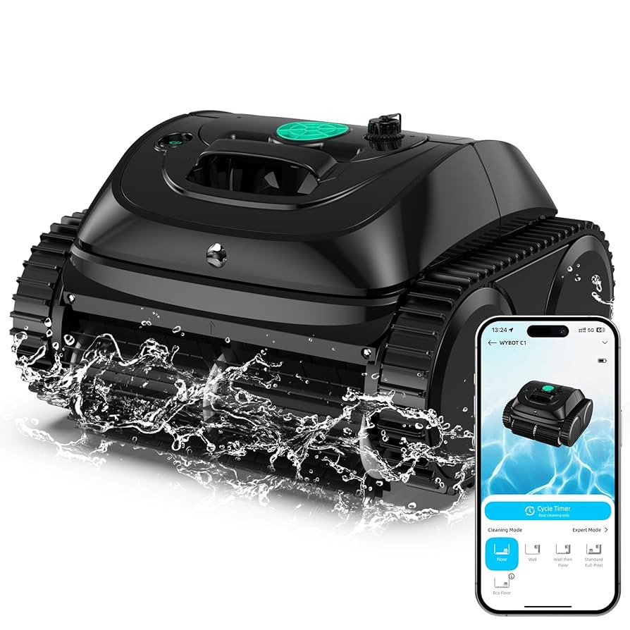 (2025 Upgrade) WYBOT C1 Robotic Pool Vacuum for Inground Pools, 150min Runtime Cordless Pool Clea... | Amazon (US)
