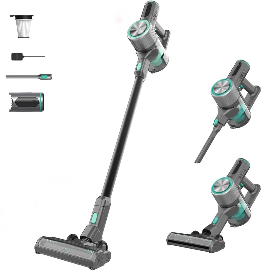 Wyze Cordless Vacuum Cleaner with 20000Pa Powerful Suction, Lightweight Stick with HEPA Filter, 3... | Amazon (US)