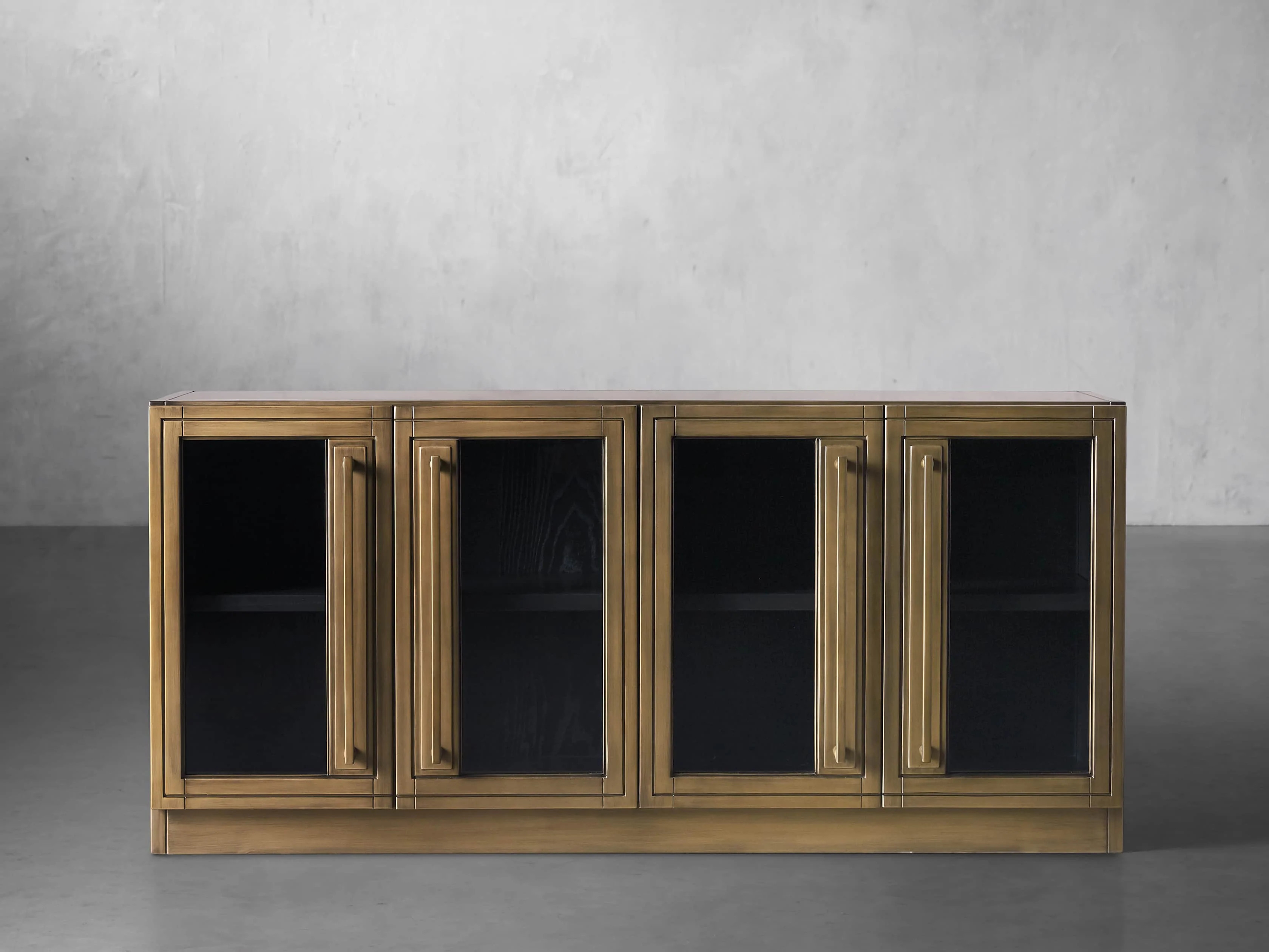 Factory Media Console in Bronze | Arhaus