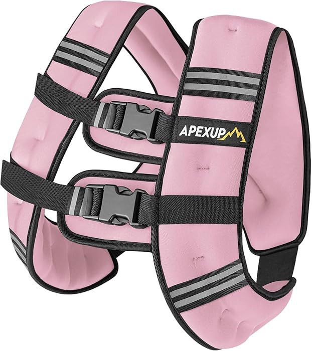 APEXUP Weighted Vest with 5lbs/10lbs/15lbs/20lbs/25lbs/30lbs Weights and Reflective Stripe, Weigh... | Amazon (US)