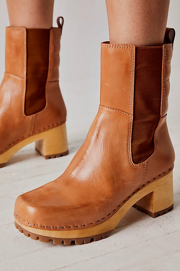 Justina Clog Boots by MIA Shoes at Free People, Tan, EU 38 | Free People (Global - UK&FR Excluded)