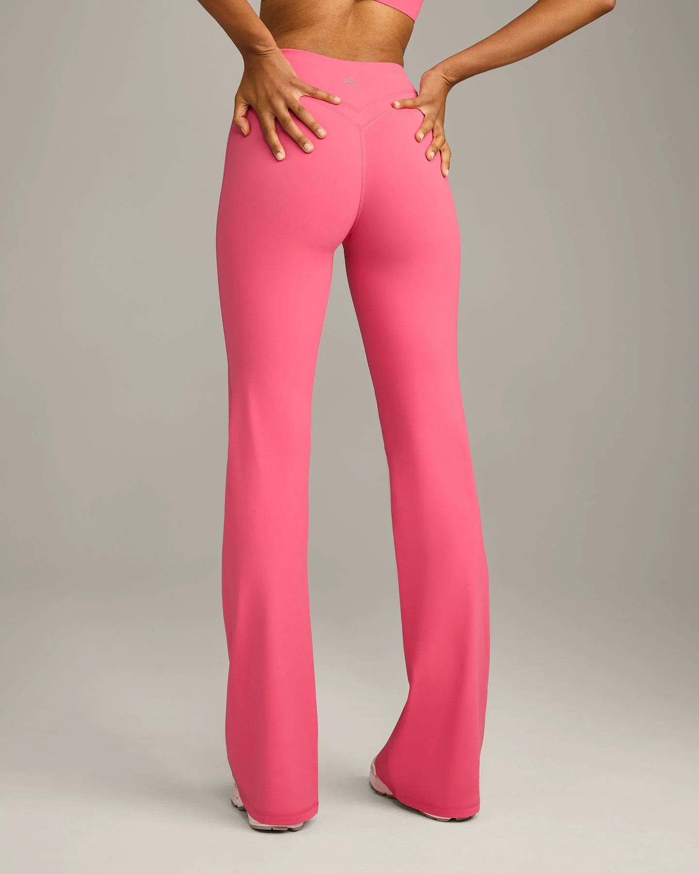 UnifiedMove Wrap Flared Bottoms with Reflective Logo 
 Hot Girl Pink | Oner Active (UK / US)