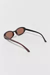 Brita Brushed Oval Sunglasses | Urban Outfitters (US and RoW)