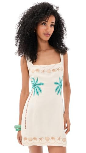Show Me Your Mumu Women's Steph Mini Dress, Beachfront Embroidery, L | Amazon (US)