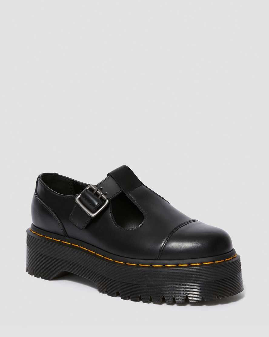 Bethan Polished Smooth Leather Platform Shoes | Dr. Martens