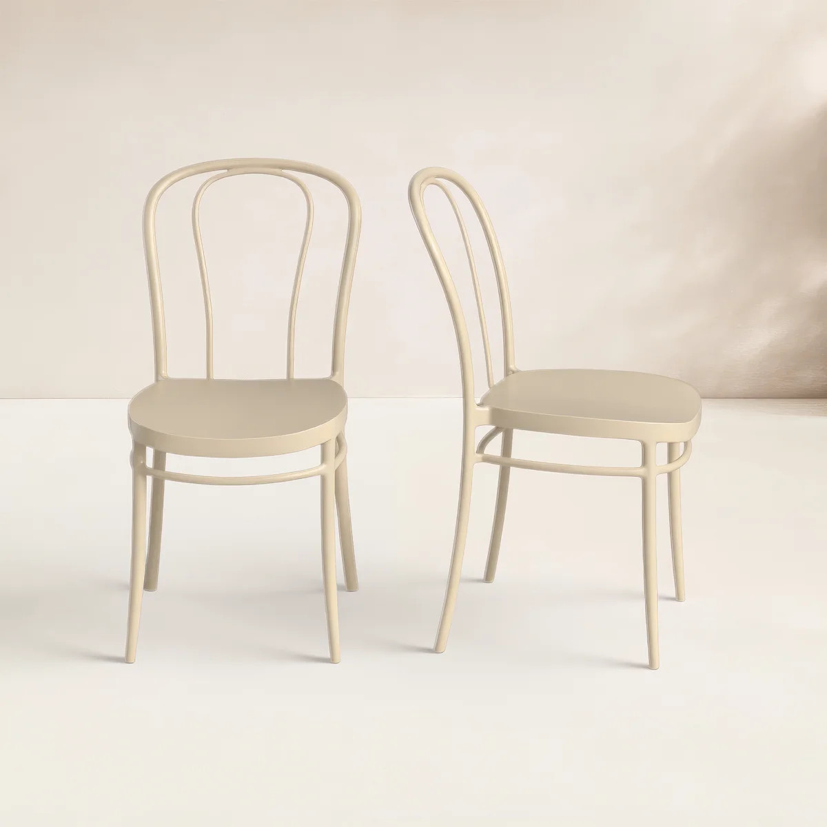 Farrah Stacking Patio Dining Side Chair (Set of 2) | Wayfair North America