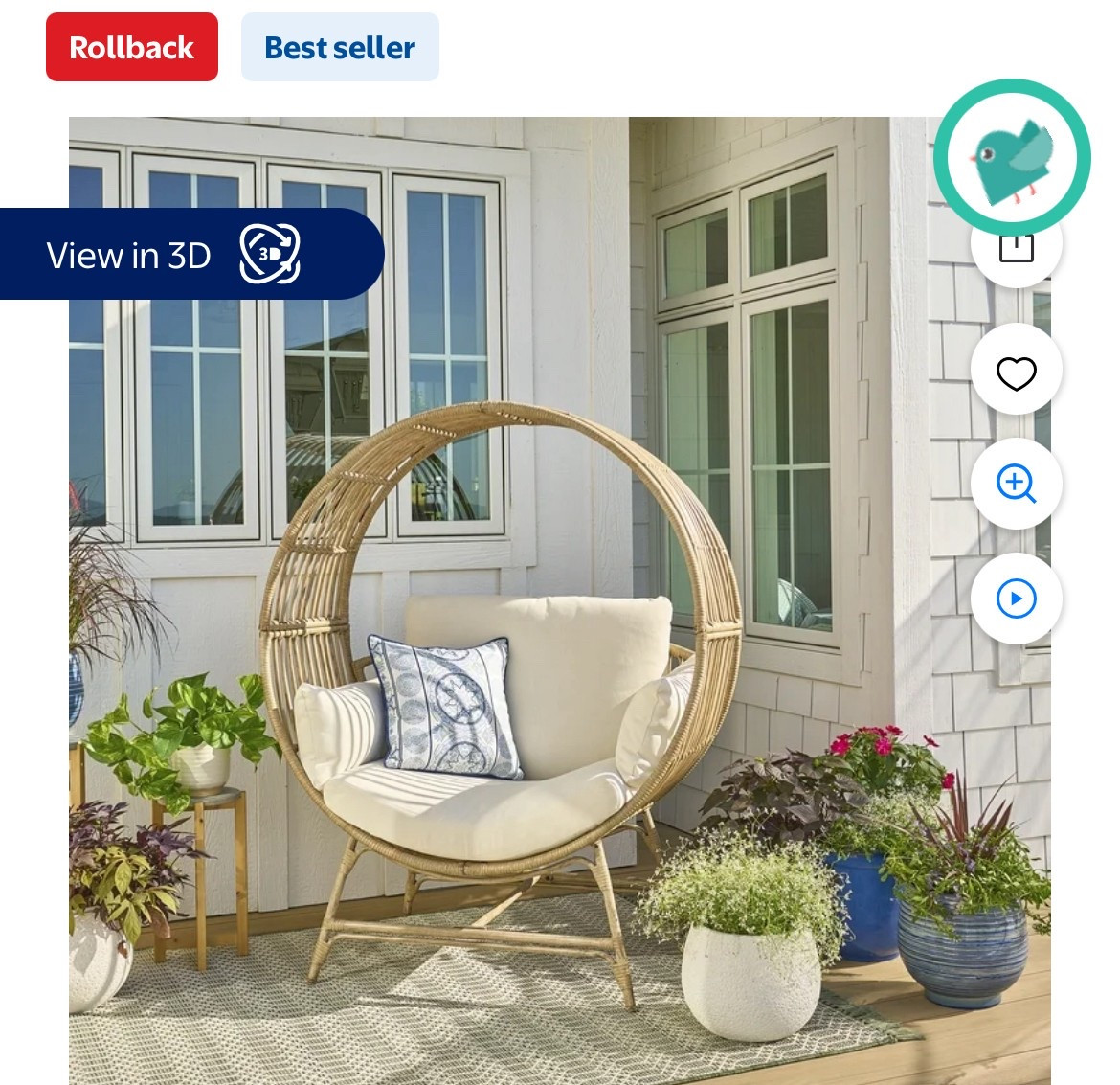 Obsessed with the egg chair! On sale right now! 

#LTKSummerEdit #LTKHome #LTKSeasonal