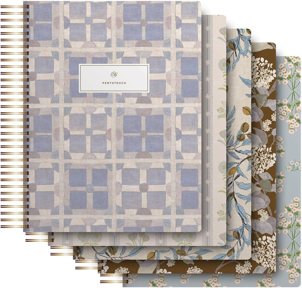 ESV Spiral-Bound Journaling Bible, Five-Volume Set (Hardcover, Cover Artwork by Lulie Wallace): H... | Amazon (US)