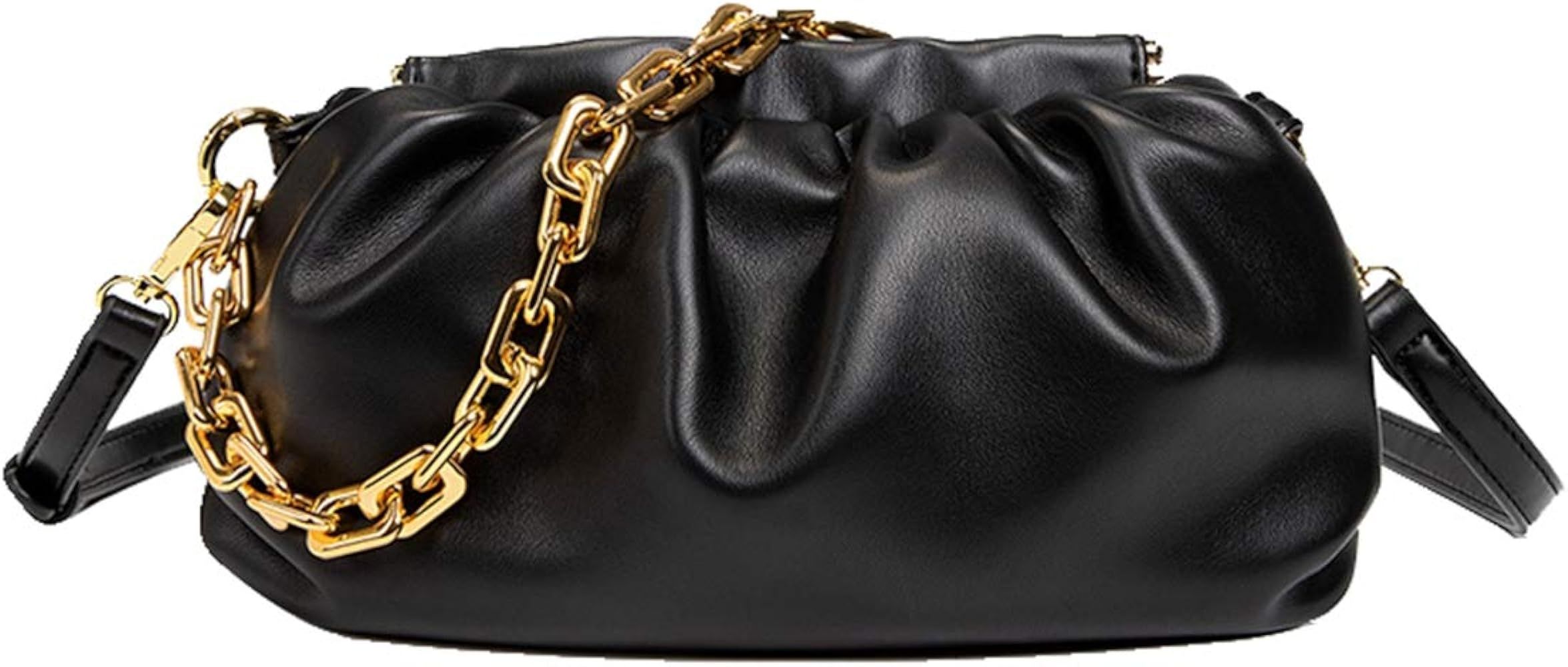 Women's Chain Pouch Bag Cloud-Shaped Dumpling Clutch Purse Fashion Trendy Shoulder Crossbody Hand... | Amazon (US)
