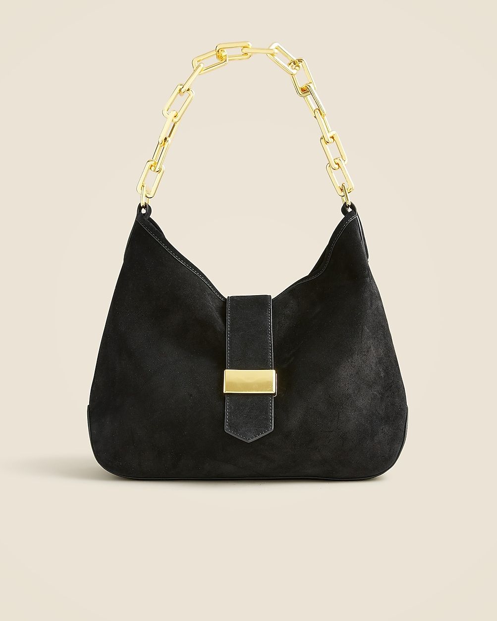 Berkeley chainlink shoulder bag in suede | J. Crew US