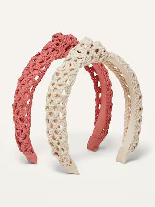 Fabric-Covered Headband 2-Pack for Women | Old Navy (US)