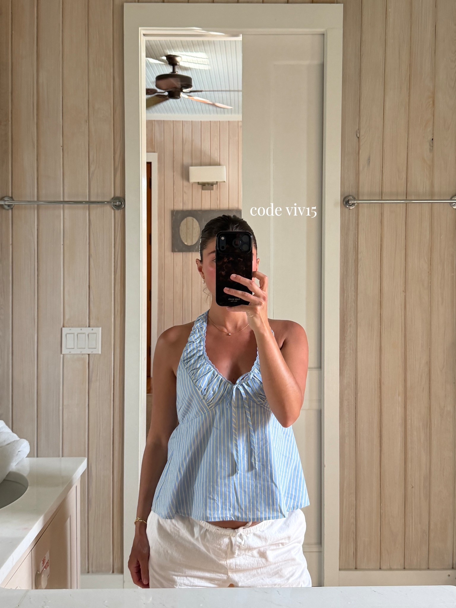 [4/24/26] this top is from @Grey Bandit and 100% cotton!!! I’m wearing a size small and currently 20 weeks pregnant 💓 code is always viv15 | linking new spring arrivals! 

#LTKPetite #LTKootd #LTKBump