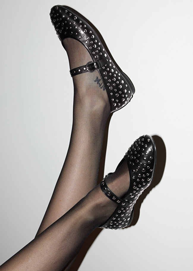 Studded Leather Ballet Flats | & Other Stories (EU + UK)