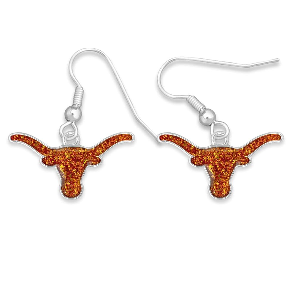 Texas Longhorns Game Day Glitter Earrings Jewelry Gift Licensed UT | Amazon (US)
