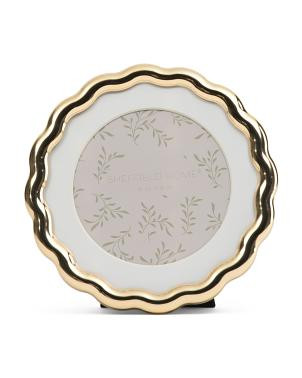 5x5 Matted To 4x4 Round Wavy Tabletop Picture Frame | TJ Maxx