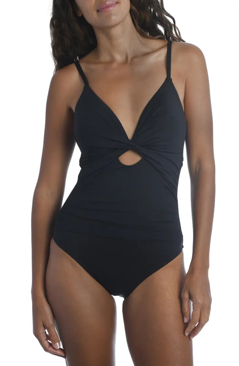 Island Goddess Twist Keyhole One-Piece Swimsuit | Nordstrom