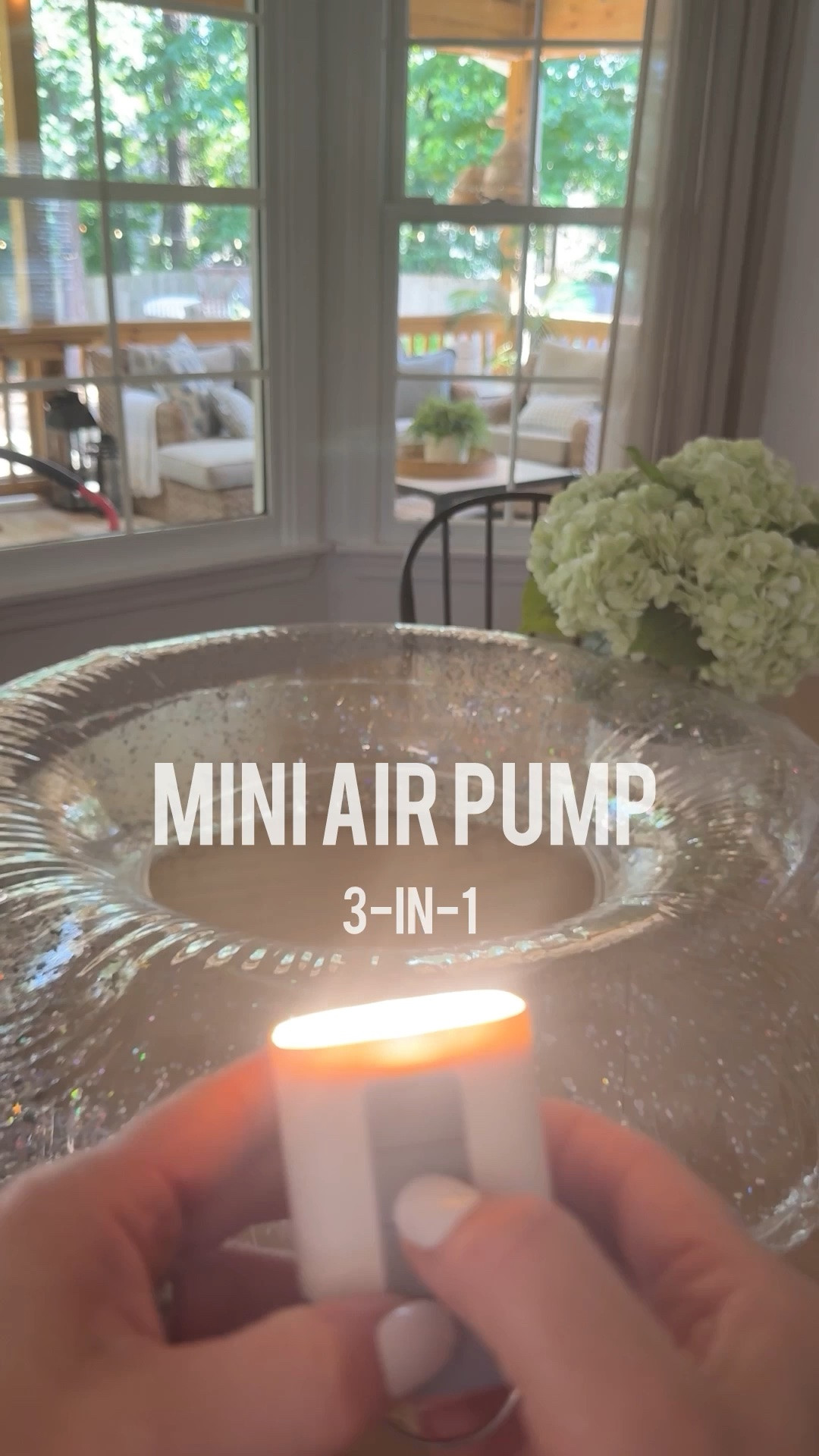 3 in 1 mini air pump
Inflate, deflate and had a light!
2x faster inflation and deflation
Quick charging 5 tips for floats, air
mattresses, vacuum storage bags and more compact + lightweight Ring to hang or attach to backpack
Perfect for travel or on the go 
#LTKFindsUnder50

#LTKSwim #LTKSeasonal #LTKHome #LTKmomlife