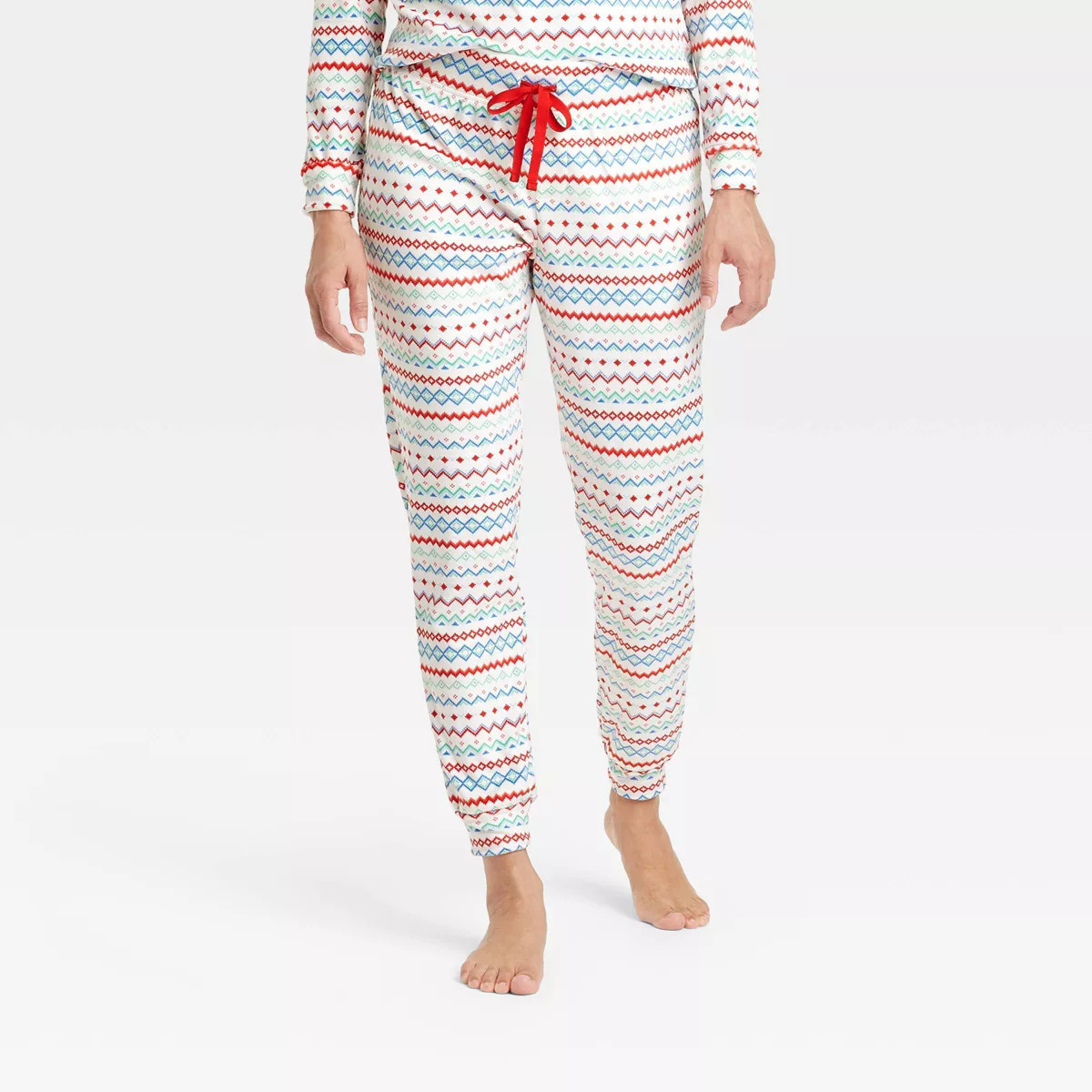 Women's Fair Isle Print Snuggly Soft Holiday Matching Family Pajama Pants - Wondershop™ White | Target