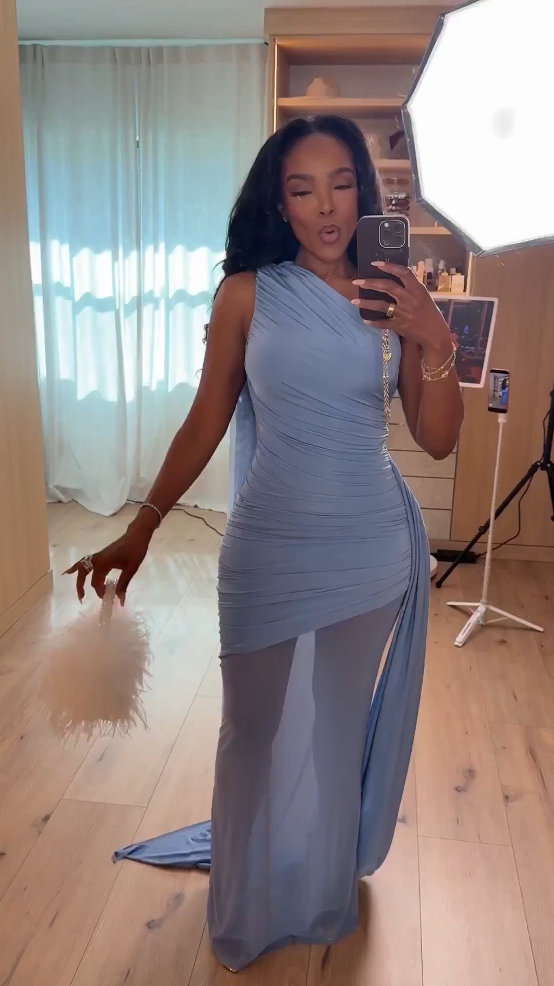 Scroll to shop this elegant statement evening dress 💙

This one-shoulder ruched maxi with the sheer draped detail is such a showstopper—super flattering and perfect for making an entrance while still being a piece you can rewear for multiple occasions, lowering your cost per wear every time.

Perfect for weddings, formal events, date nights, or special occasions.

📏 Measurements: 5’4”, 140 lbs, 34D bust, 27” waist, 40” hips

Follow me on Instagram and YouTube @kirasfashionfinds

#LTKootd #LTKPetite