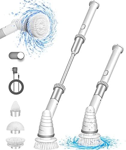 Shower Scrubber for Cleaning, Electric Spin Scrubber for Bathroom Bathtub, 360 Cordless Cleaning Bru | Amazon (US)