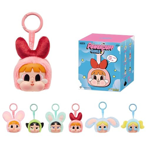 POP MART Crybaby × Powerpuff Girls Series - Plush Keychain Blind Box, Bag or Phone Charms, Fashion Collectible Toys, Random Vinyl Face Figures Doll, Cute Stuff for Holiday Birthday Gift, Single Box | Amazon (US)