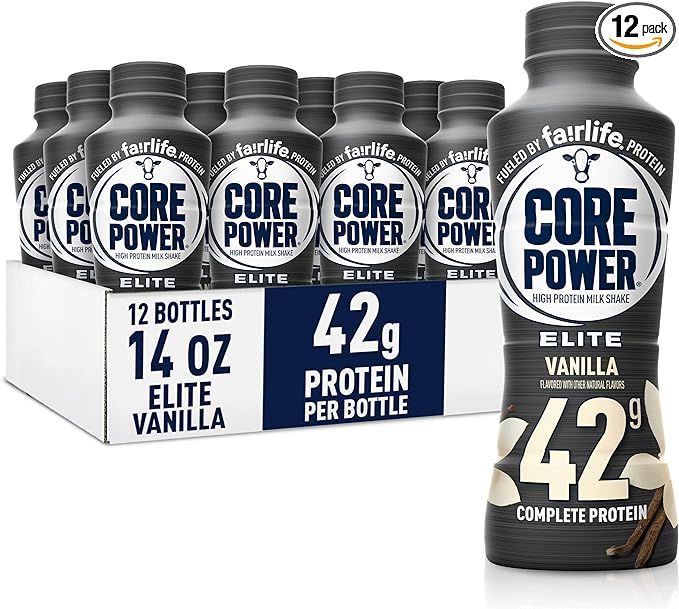 Fairlife Core Power Elite 42g High Protein Milk Shake, Ready To Drink for Workout Recovery, Vanil... | Amazon (US)