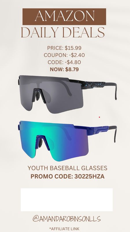 Amazon Daily Deals
Youth baseball glasses 

#LTKkids #LTKfitness #LTKsalealert