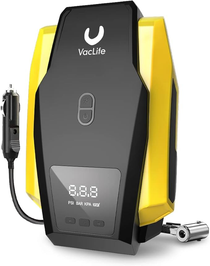 VacLife Tire Inflator Portable Air Compressor - Air Pump for Car Tires (up to 50 PSI), 12V DC Tir... | Amazon (US)