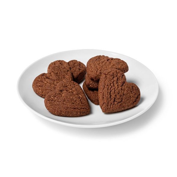 Crisp Chocolate Raspberry Flavored Cookie Heart Shaped - 7oz - Favorite Day™ | Target