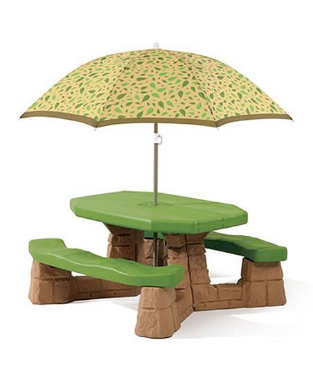 Kids Picnic Table & Umbrella | Zulily