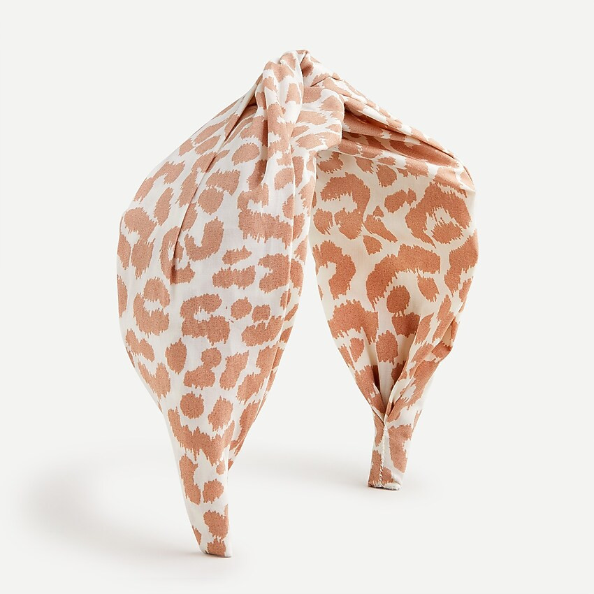 Twist headband in printed cotton | J. Crew US