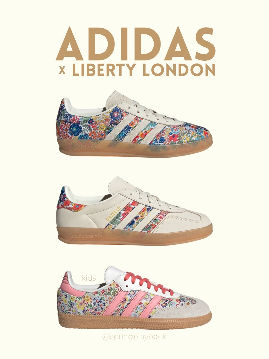 Adidas x Liberty London is the collab we’ve been waiting for!

I ordered the cream Gazelles and almost bought the (kids) Sambas yesterday. The floral gazelles are hard to find!! Hoping they release more styles and sizes. 

#createdcolorful #createdcolorfulspring #hocspring #tcispring #pcaspring #lightspring #warmspring #truespring #brightspring #clearspring #paintboxspring #bluespring

#LTKShoeCrush #LTKSeasonal #LTKOver40