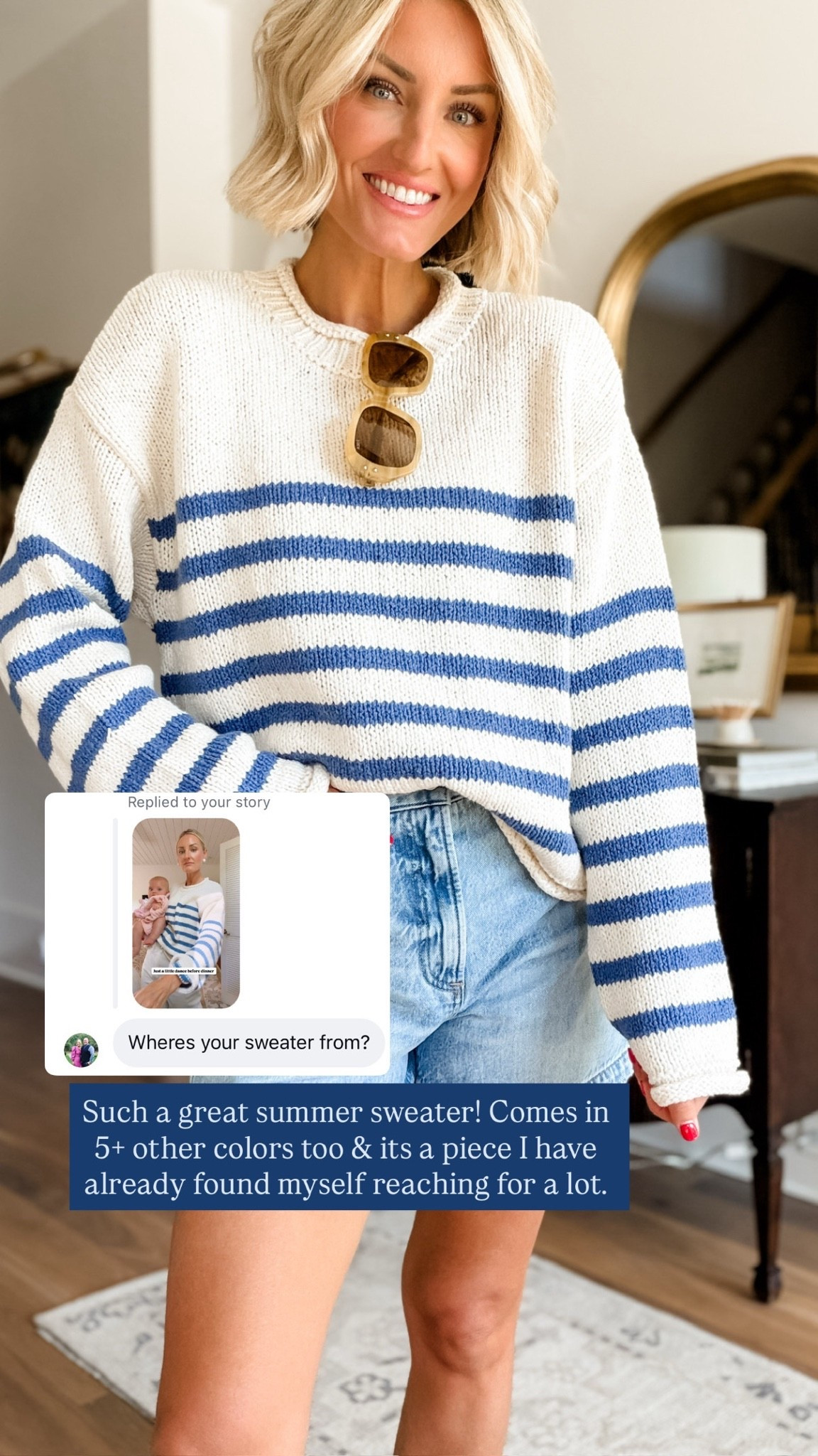 This sweater is so cute for summer! So many ways you could style! Wearing S.

Loverly Grey, Anthropologie, striped sweater

#LTKootd #LTKSeasonal